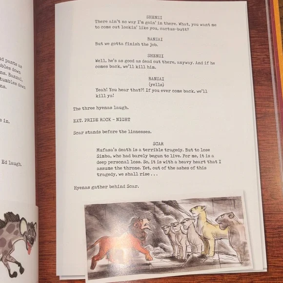 Rare Disney The Lion King The Full Film Script Hardcover Book - Picture 8 of 13